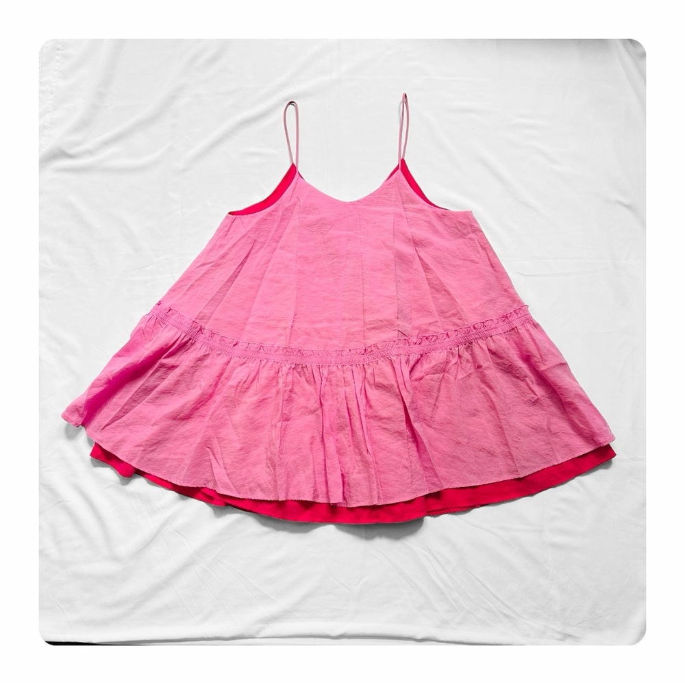 Cos Tiered Vest Top - Multicolored Pink View 6